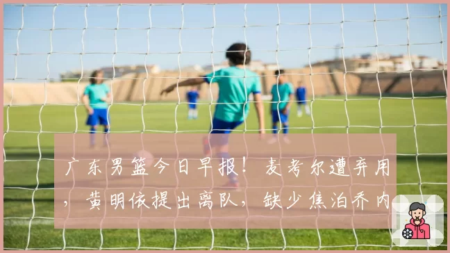 广东男篮今日早报！麦考尔遭弃用，黄明依提出离队，缺少焦泊乔内线被完爆